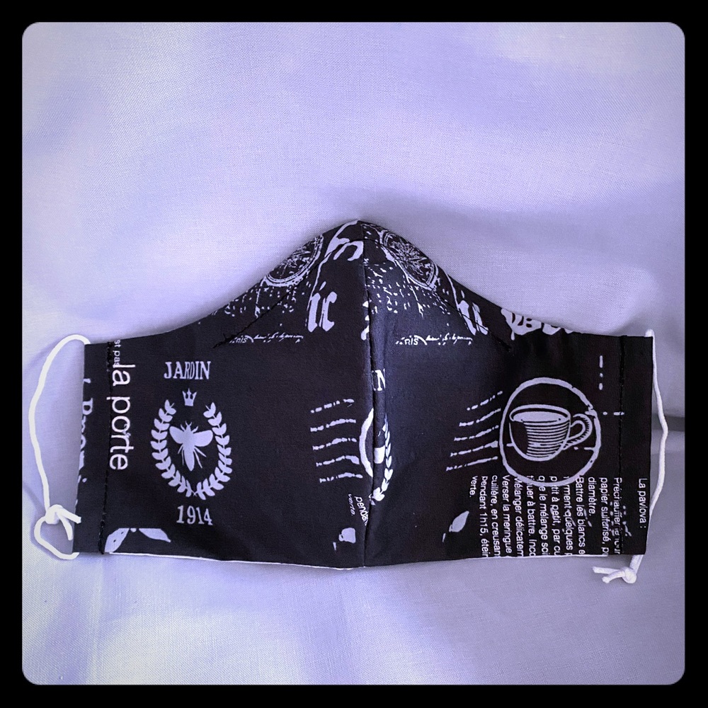 Handmade 100% cotton fabric face mask for adults